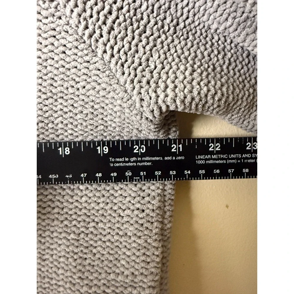 Banana Republic Silk Cotton Cashmere V-Neck Beige Cardigan Sweater Mens M Gray